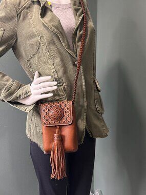 BRIGHTON Ferrara La Belleza Phone Organizer/Crossbody - Luggage Brown